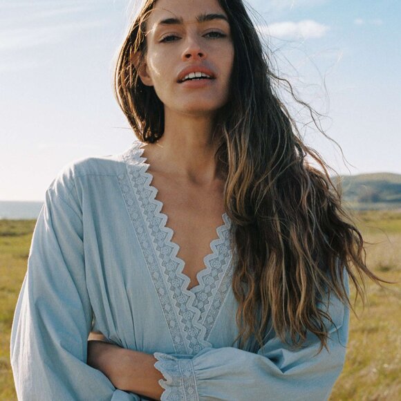 NWT Christy Dawn The Essence Dress Celeste Size Medium - Picture 3 of 4